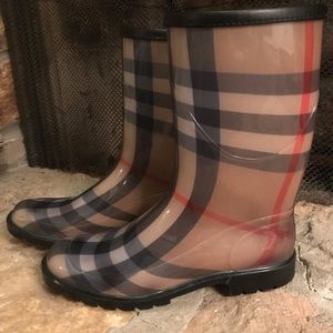Burberry Classic Hunter Style Rain Boots Size 9.5